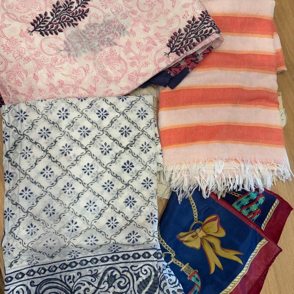 Colorful Patterned Scarves Set - Bundle